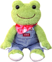 日本直送 Pickles the frog x Edwin 工作褲 皮克爾斯青蛙 毛絨公仔
