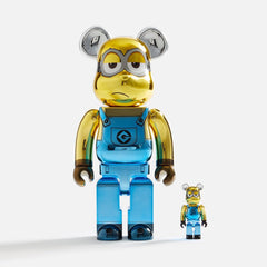 BE@RBRICK Minions KEVIN Chrome Ver. 100％ & 400％